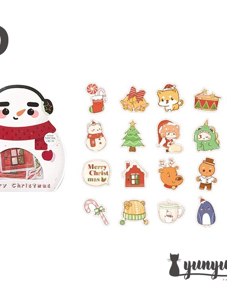 Stickers Merry Christmas - 40 pzas  9