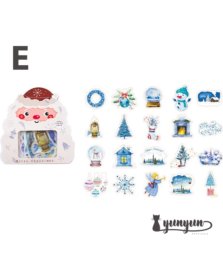 Stickers Merry Christmas - 40 pzas 