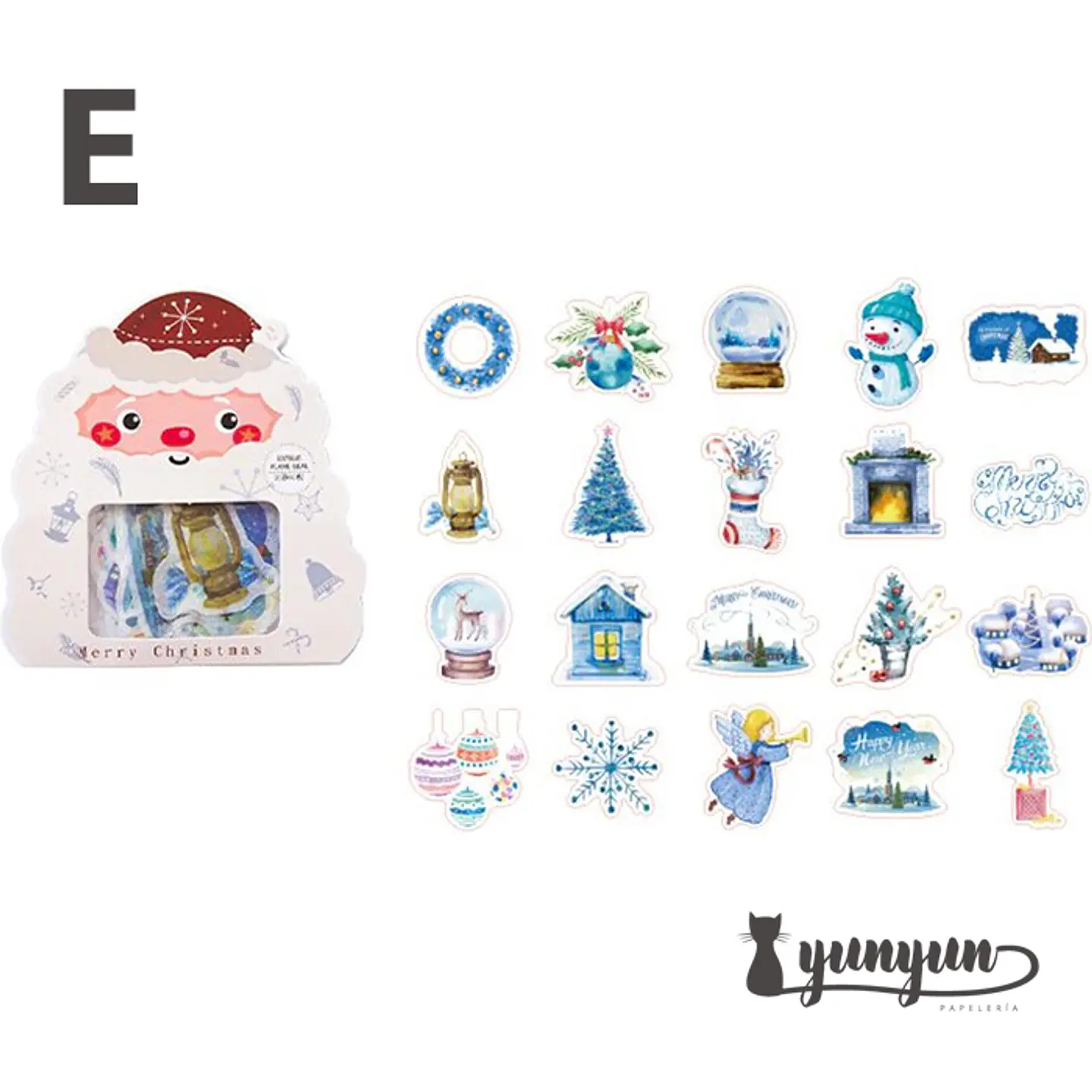 Stickers Merry Christmas - 40 pzas  10