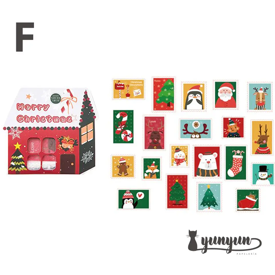 Stickers Merry Christmas - 40 pzas  11