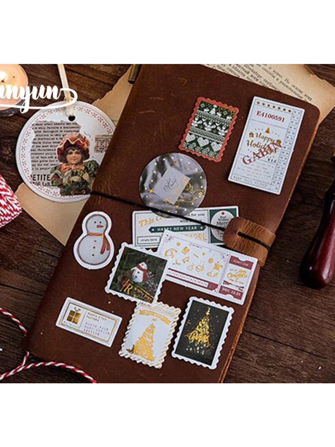 Stickers Golden Christmas - 40 pzas 2