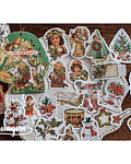 Stickers Golden Christmas - 40 pzas