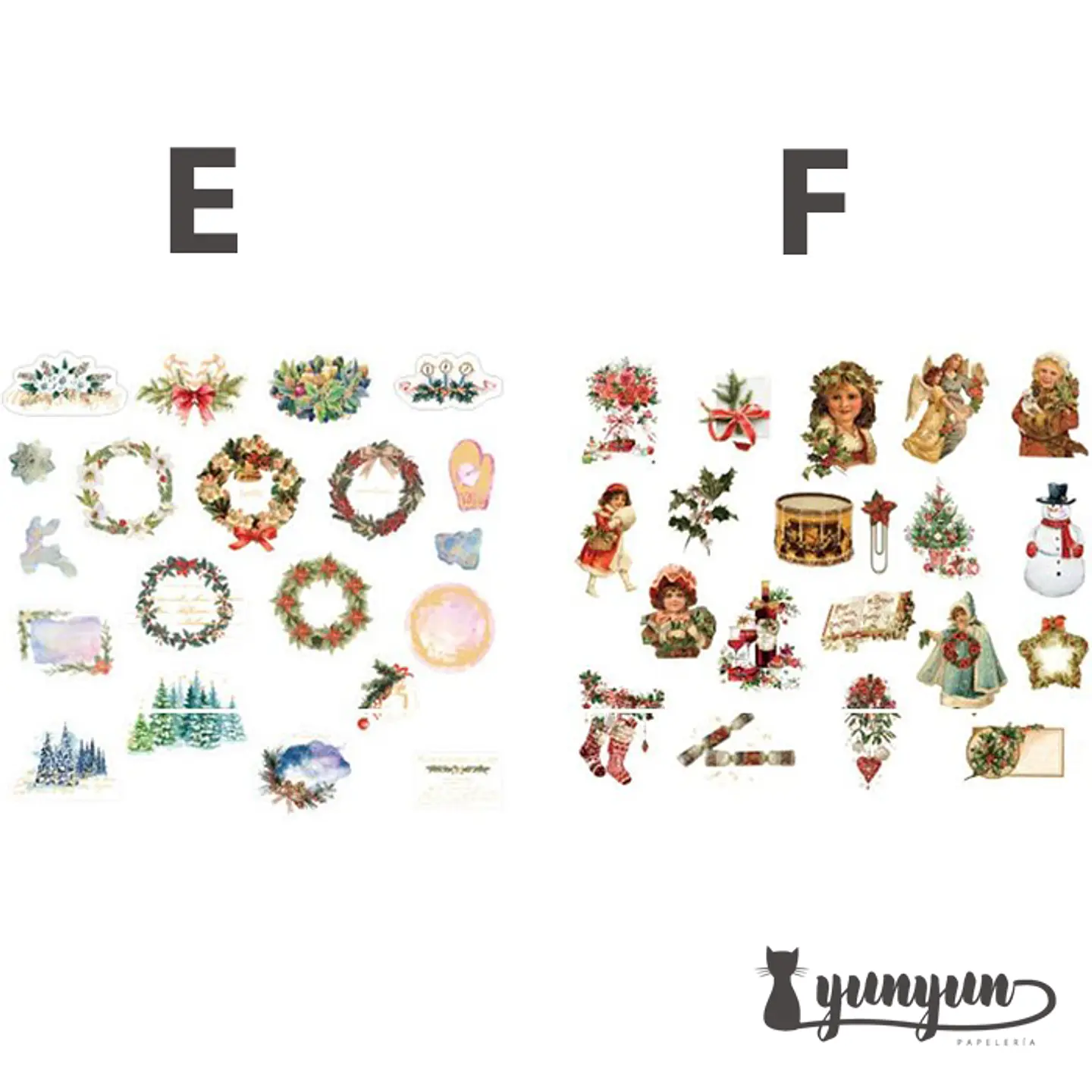 Stickers Golden Christmas - 40 pzas 10