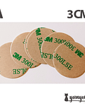 Adhesivo Circular 3M -  10 pzas