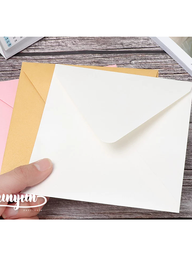 Sobres Invitación 16x16 - 10 pzas 2