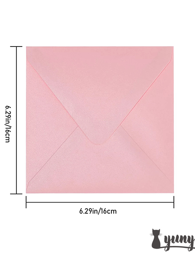 Sobres Invitación 16x16 - 10 pzas 5