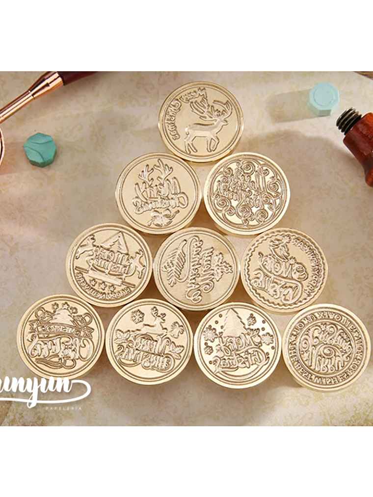 Sellos de Lacre Navidad - 2,5cm 1