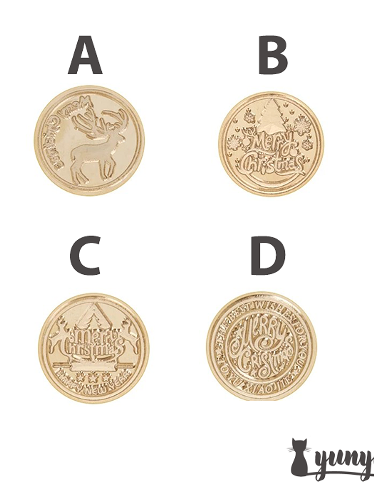 Sellos de Lacre Navidad - 2,5cm 4