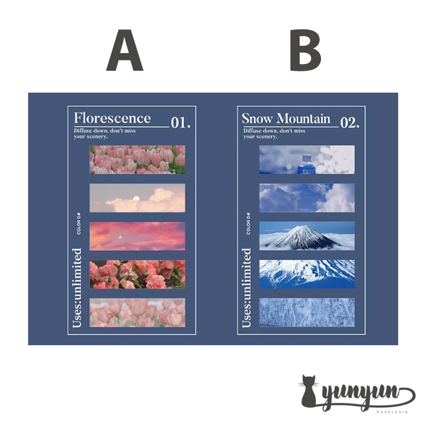 Notas Paisajes - 100 pzas 5