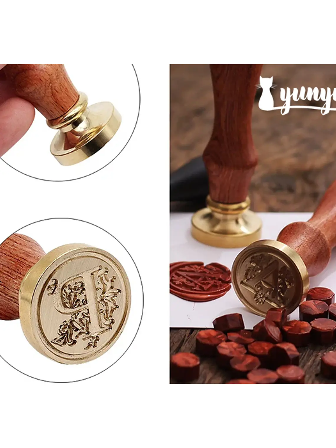 Sellos de Lacre LETRAS - 2,5cm 4