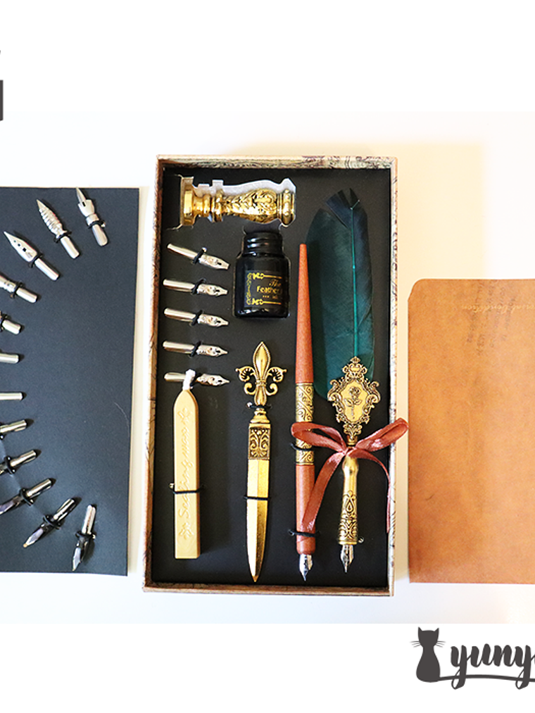 Kit Pluma de Inmersión & Lacre - Mapa Mundi 8