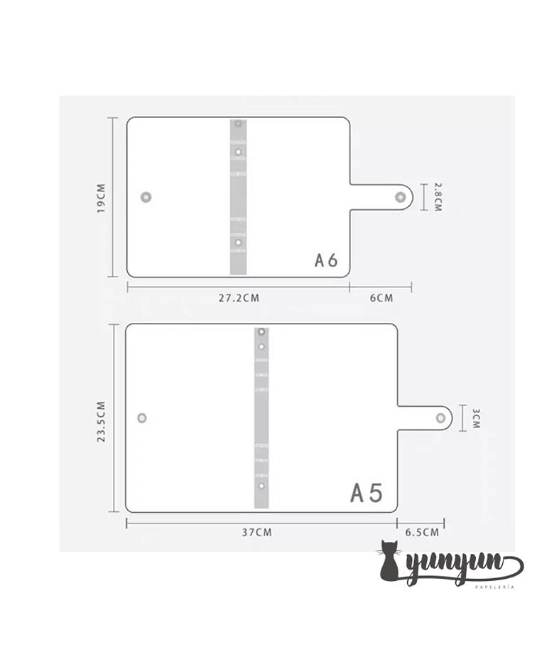 Cubierta Plástico Transparente - Cuaderno Binder