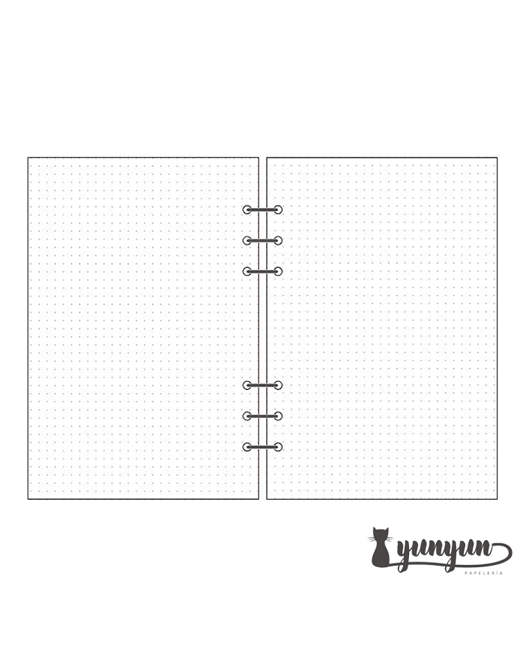 Repuesto Hojas con Puntos Cuaderno Binder - 45 pzas 