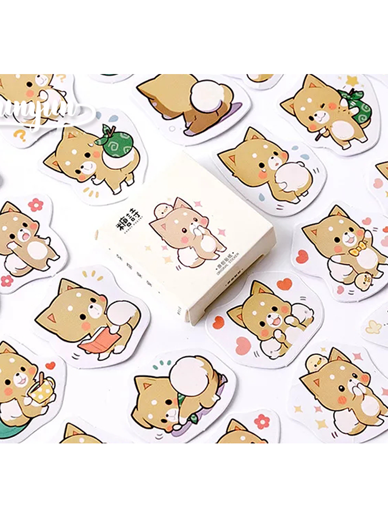 Caja Stickers Fox - 45 pzas 1