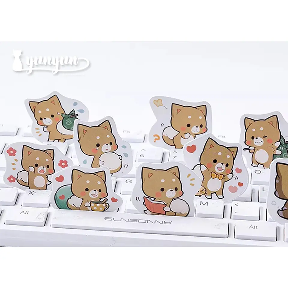 Caja Stickers Fox - 45 pzas 2