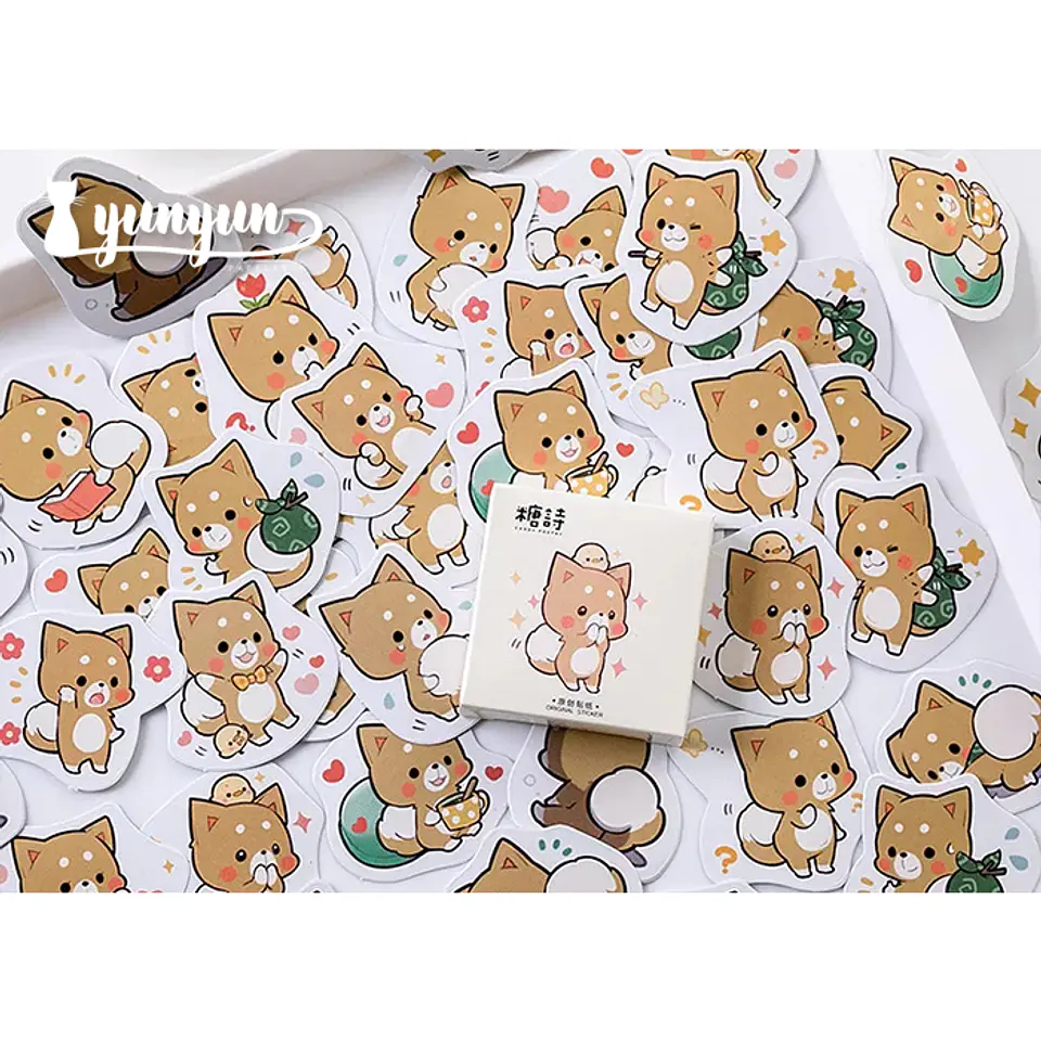 Caja Stickers Fox - 45 pzas 3