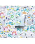 Caja Stickers Pinguinos - 45 pzas