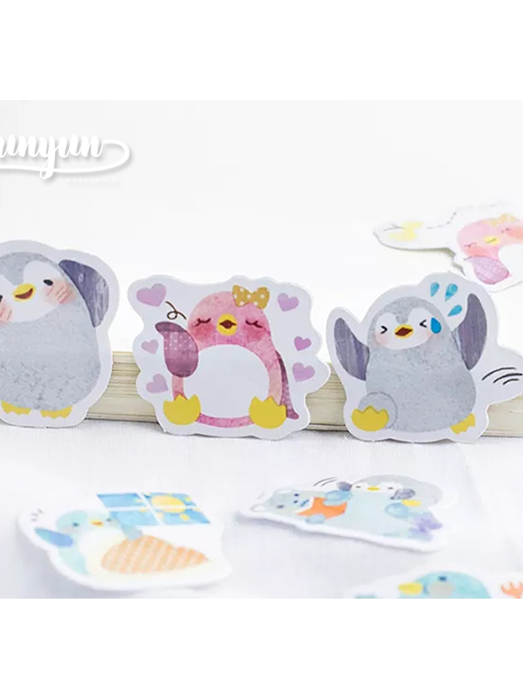 Caja Stickers Pinguinos - 45 pzas 3