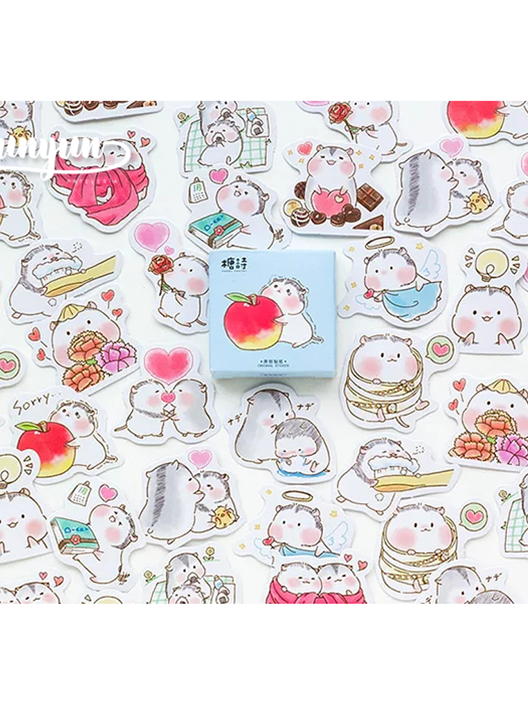 Caja Stickers Hamster III - 45 pzas 1