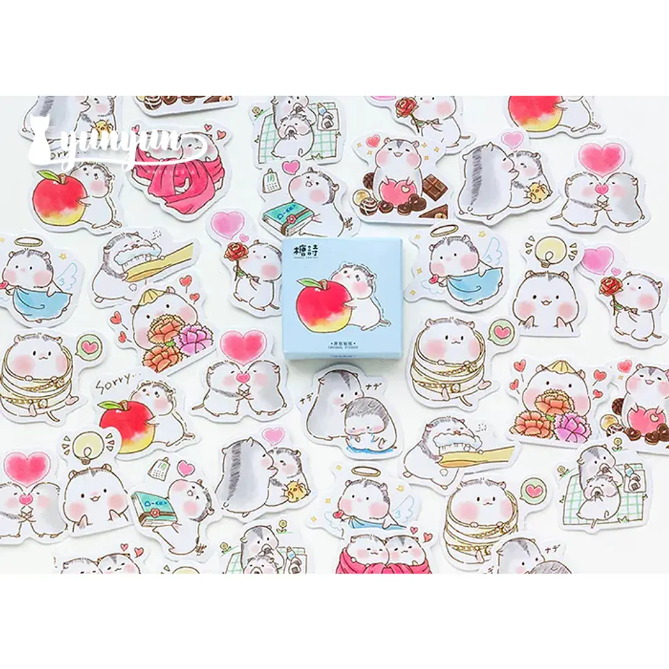 Caja Stickers Hamster III - 45 pzas 1