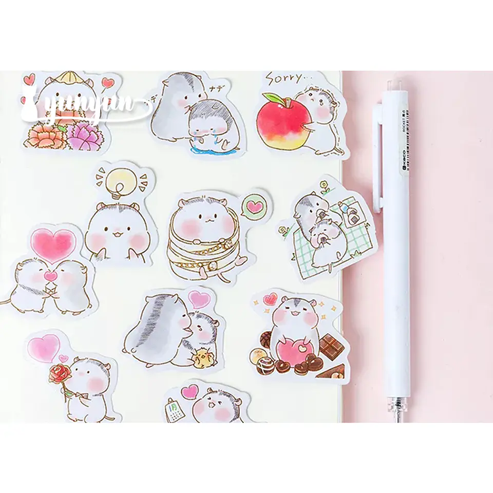 Caja Stickers Hamster III - 45 pzas 3