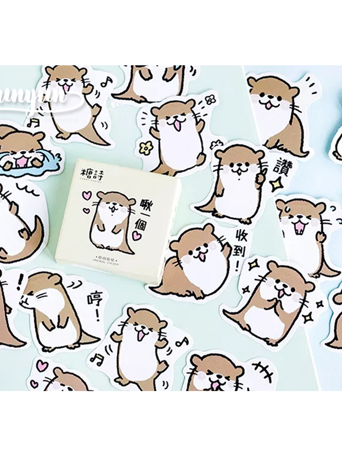 Caja Stickers Nutria - 45 pzas 1