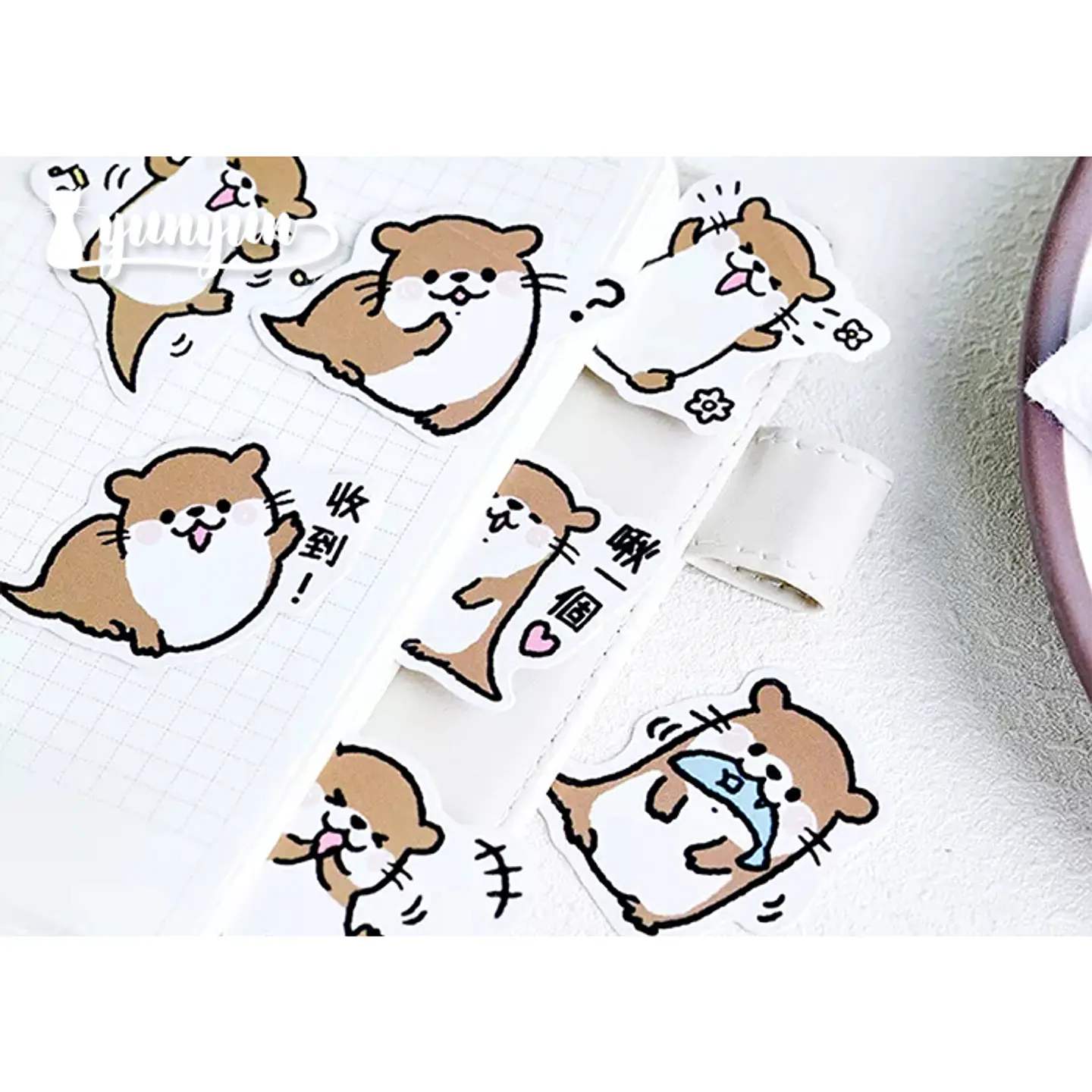 Caja Stickers Nutria - 45 pzas 2