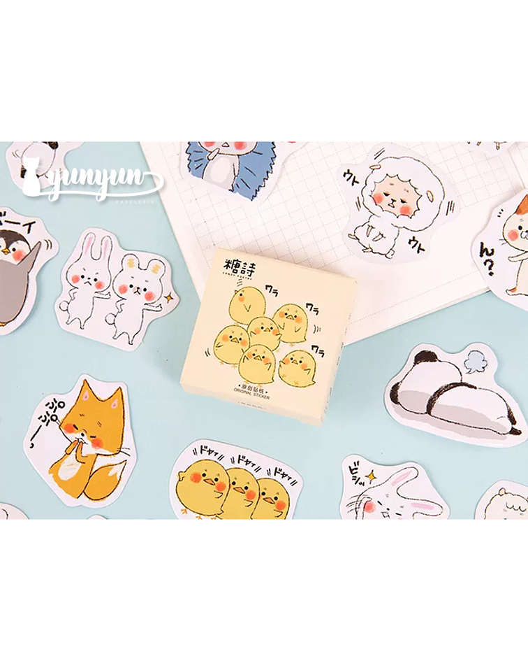 Caja Stickers Animales #19