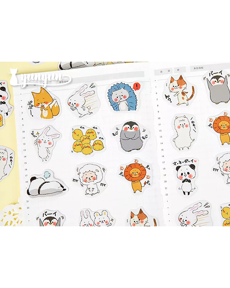 Caja Stickers Animales #19