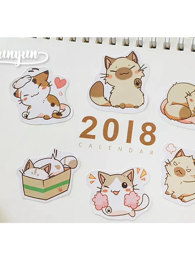 Caja Stickers Gatos #3 - 45 PZAS 3