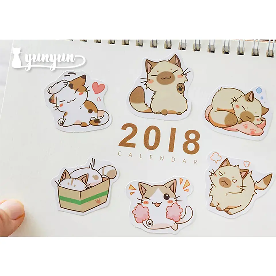 Caja Stickers Gatos #3 - 45 PZAS 3