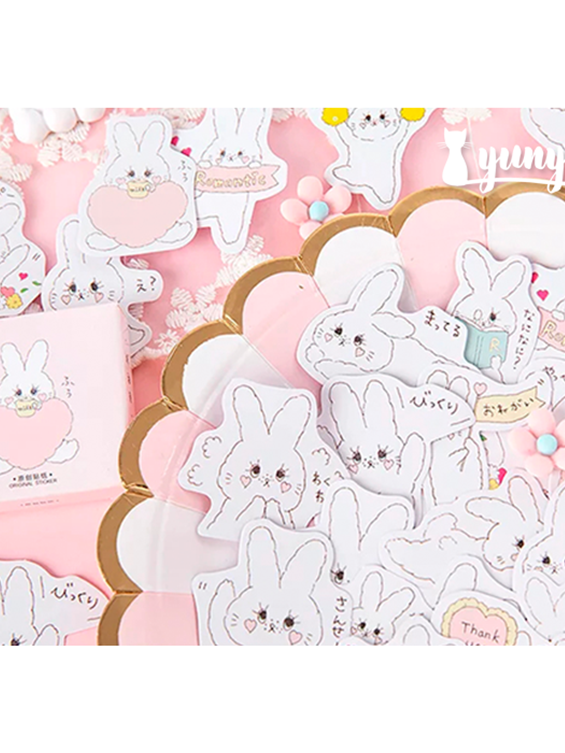 Caja Stickers Conejos - 45 pzas 1