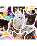 Caja Stickers Gatos #2 - 45 pzas