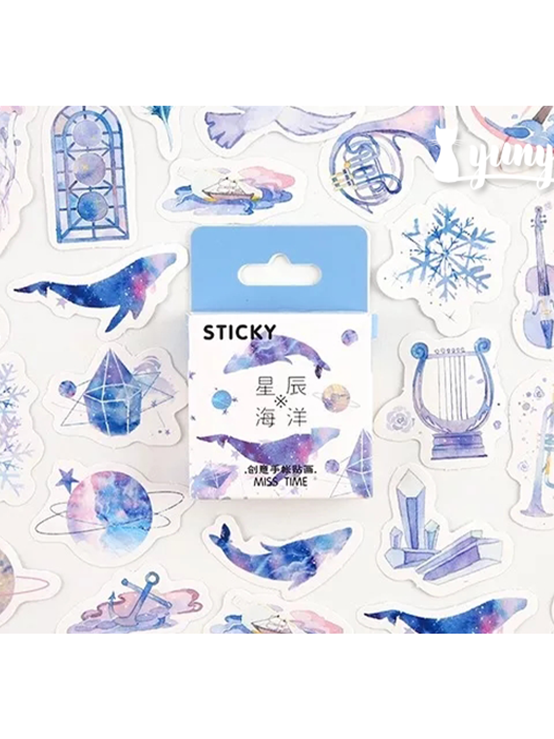 Caja Stickers Ballena - 45 pzas 1