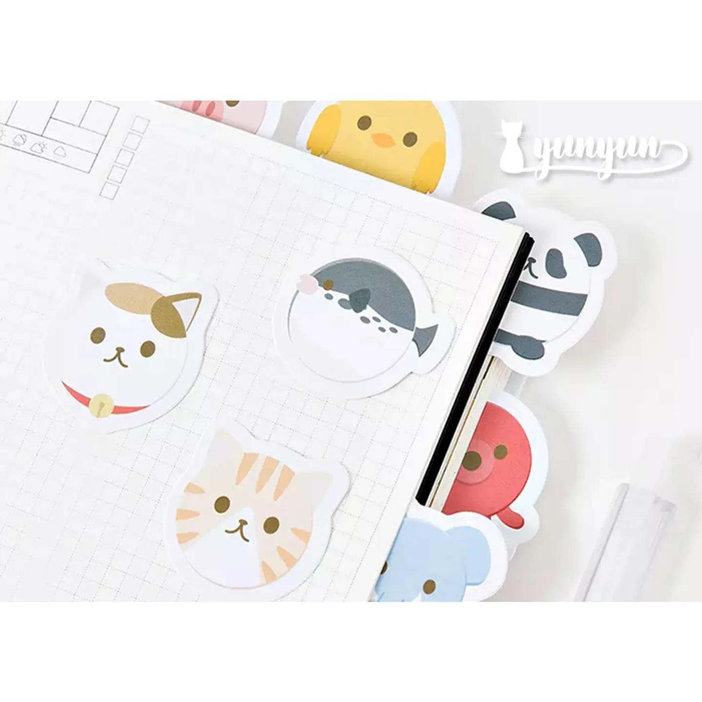Caja Stickers Caritas de Animales - 45 pzas 3