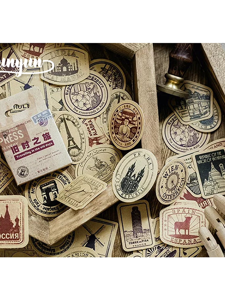 Caja Stickers Travelling - 45 pzas 1
