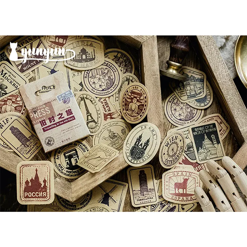 Caja Stickers Travelling - 45 pzas 1