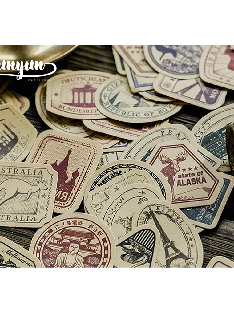 Caja Stickers Travelling - 45 pzas 2