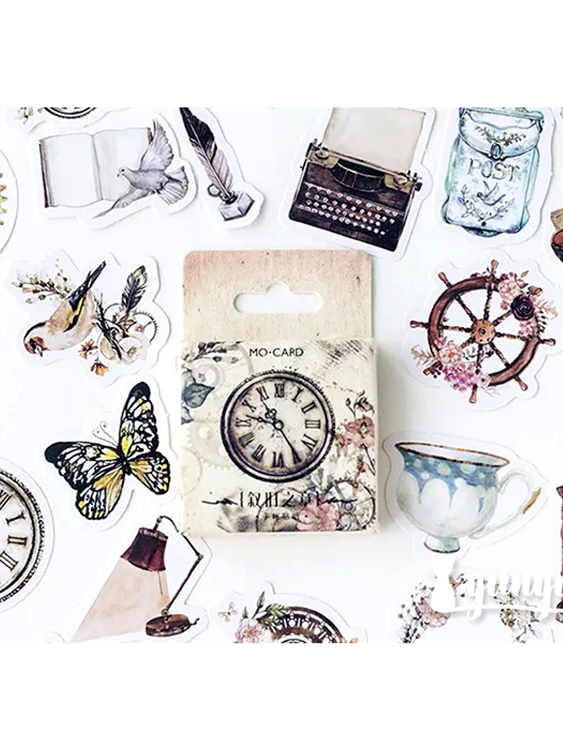 Caja Stickers Vintage #18 - 45 pzas 1