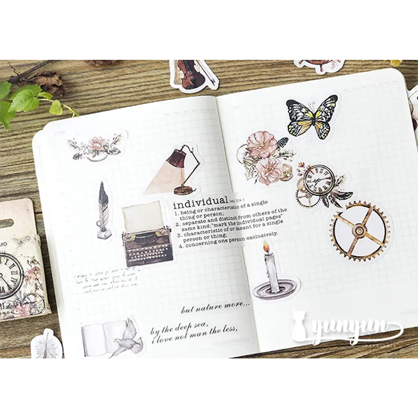 Caja Stickers Vintage #18 - 45 pzas 3