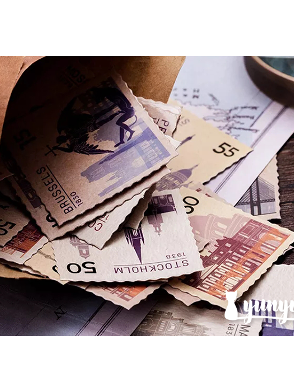 Caja Stickers Estampillas - 45 pzas 2