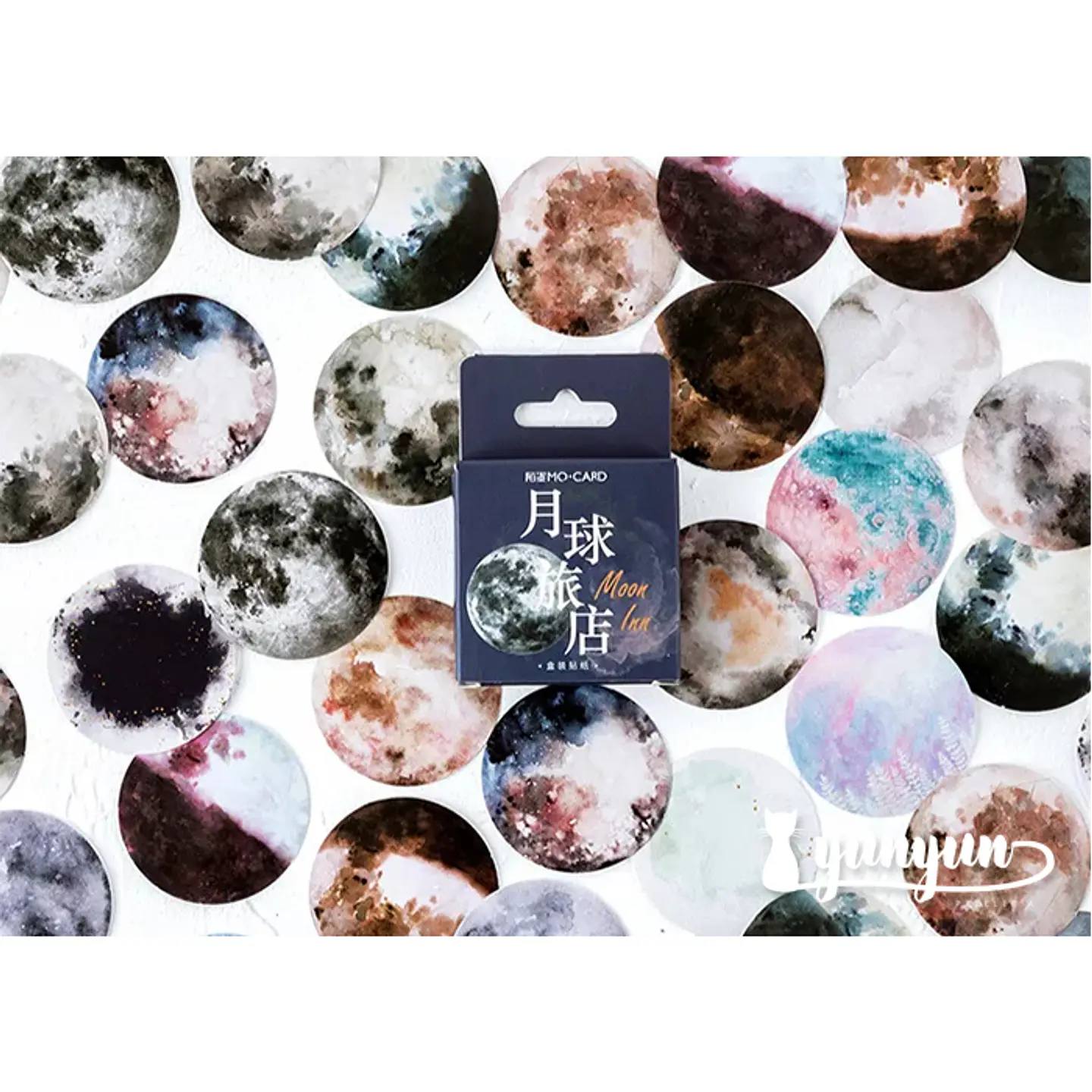 Caja Stickers Lunas - 45 pzas 1