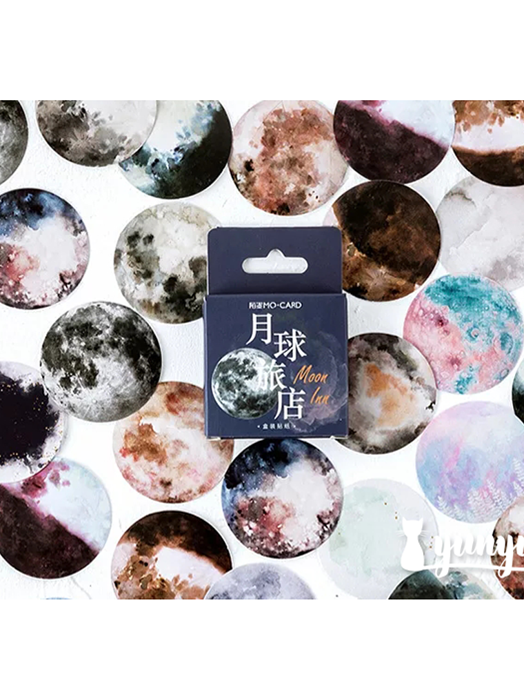 Caja Stickers Lunas - 45 pzas 1