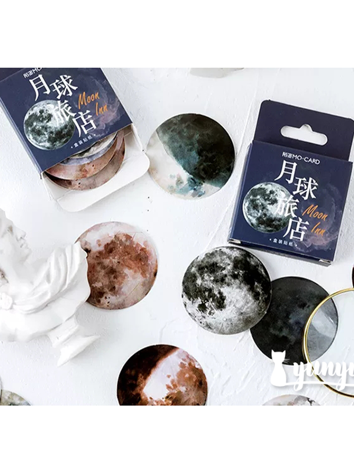 Caja Stickers Lunas - 45 pzas 2