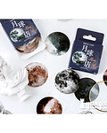 Caja Stickers Lunas - 45 pzas