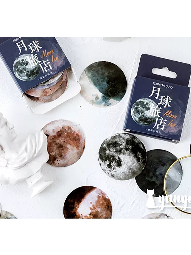 Caja Stickers Lunas - 45 pzas 2