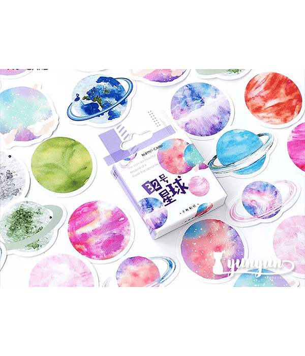 Caja Stickers Cósmico #1 - 45 pzas