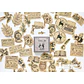 Caja Stickers Vintage Animales - 45 pzas - Miniatura 1