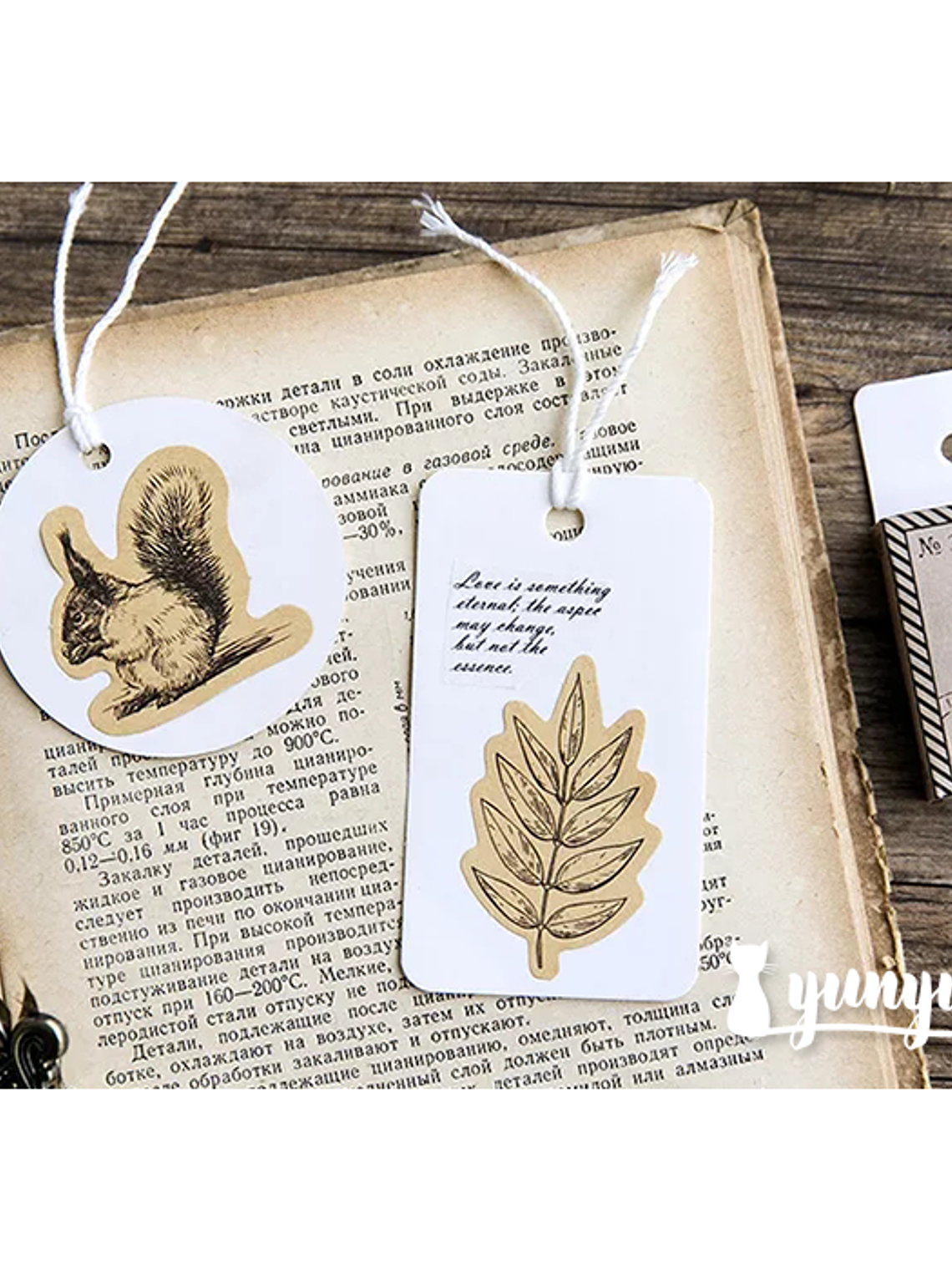 Caja Stickers Vintage Animales - 45 pzas 3