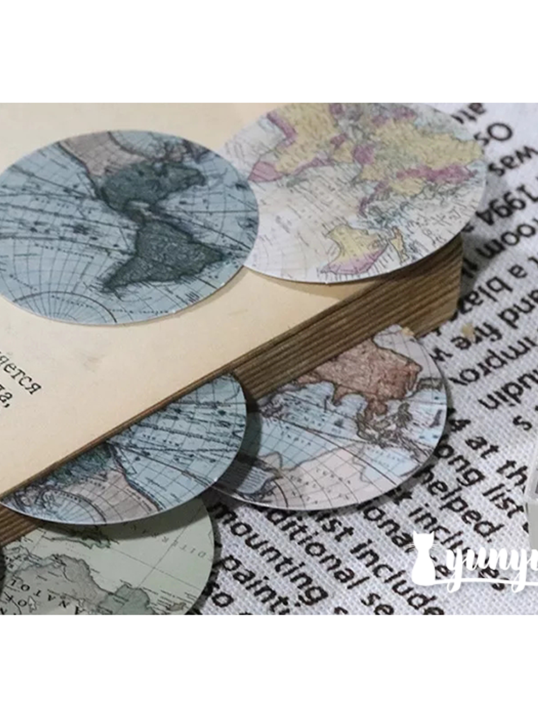 Caja Stickers Mapa - 45 pzas 2